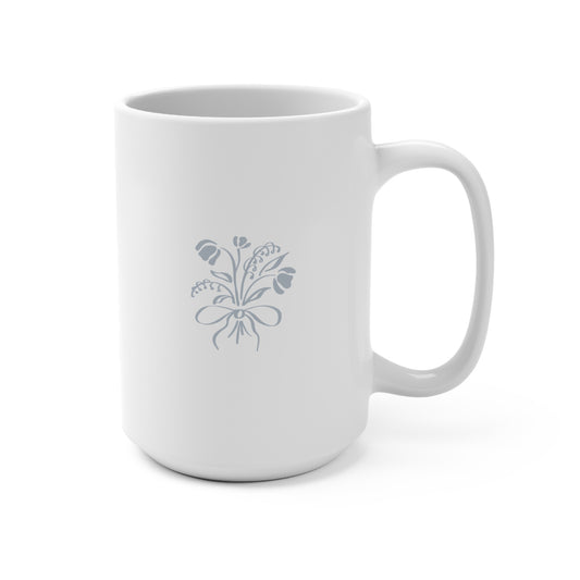 Pretty Flower Farm Mug - 15oz (Sea Salt)